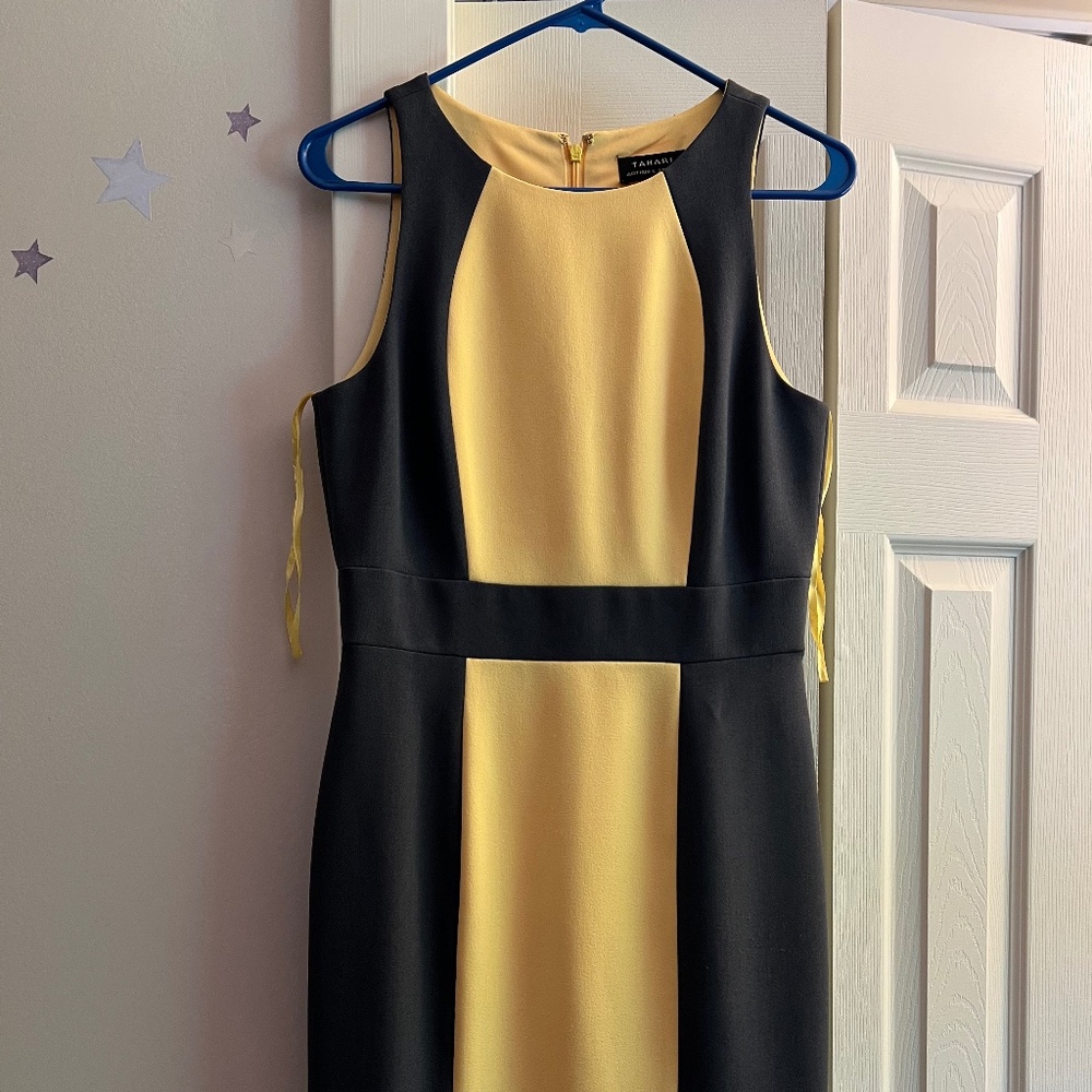 Tahari colorblock work dress size 4